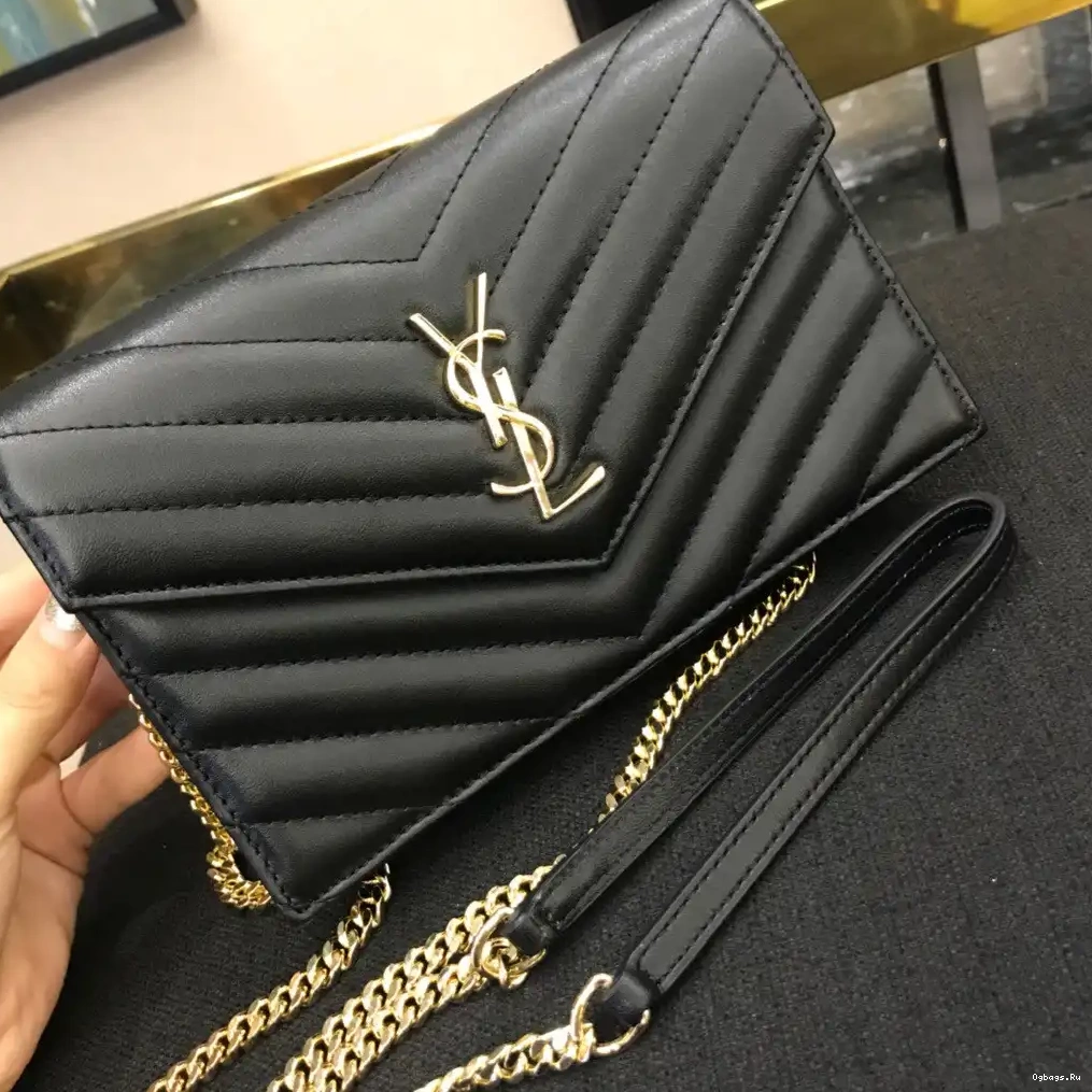 WALLET MATELASSÉ CASSANDRE CHAIN YSL 0627